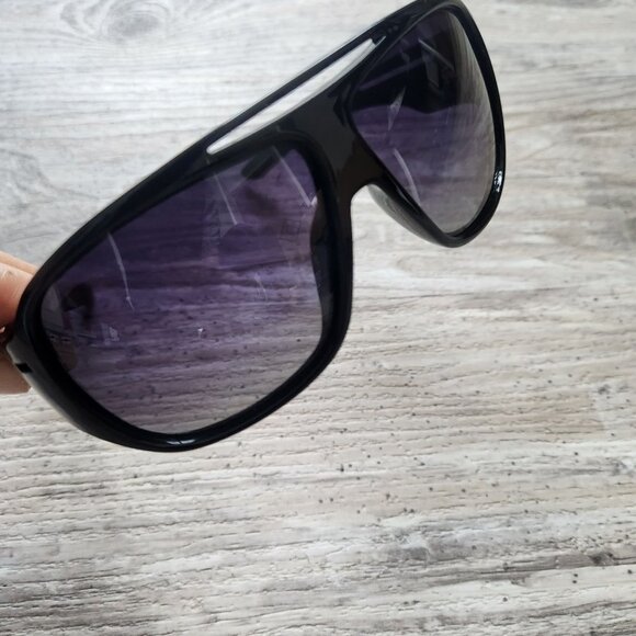 FRATELLi ROSETTi Style 4327 Italian Black Acetate Sunglasses Gradient main image 5